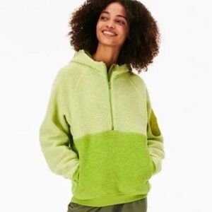 GUC Outdoor Voices MegaFleece 1/2 Zip Hoodie Green